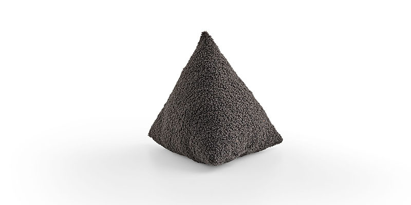 Triangle Anthracite Coussin